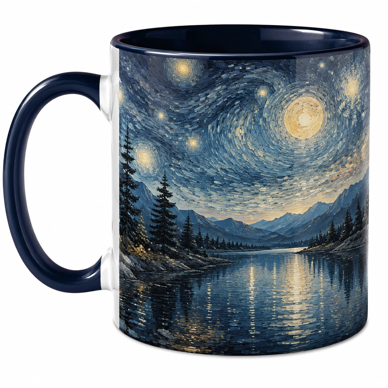 Kaffeetasse mit Sternenhimmel-Motiv, 350ml