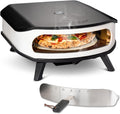 Cozze 17' Gas-Pizzaofen mit rotierendem Pizzastein, Inkl. Regler & 1,1 m Gasschlauch, Ø42,5 cm Stein, LED & Tür, 50 mbar, Outdoor Pizzaofen