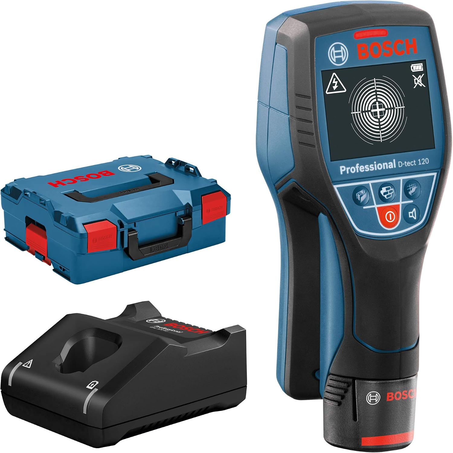 Bosch Professional System Ortungsgerät D-tect, 1 Akku 12 V, L-Boxx