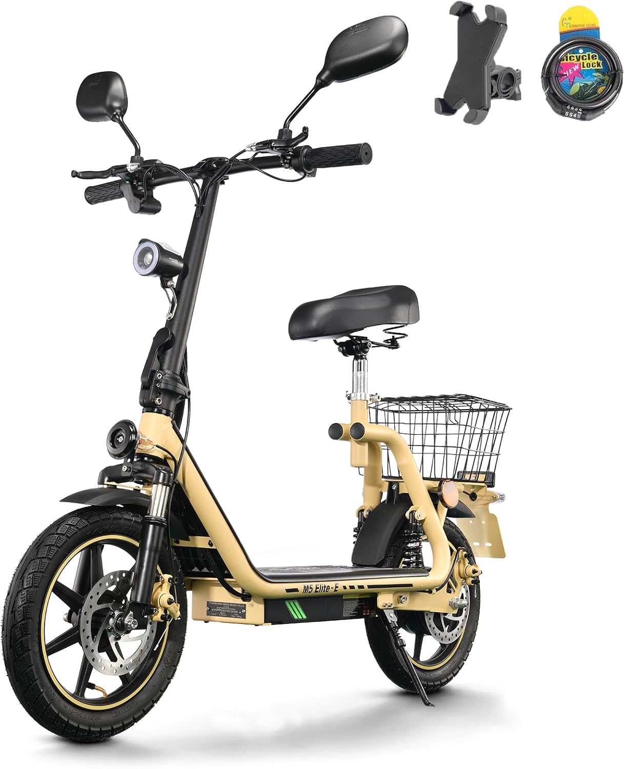 TWOFISH M5 Elite E-Scooter mit Straßenzulassung für Erwachsene, 14 Zoll E Roller 500 W Motor mit 48 V 13 Ah Akku, IPX4,30 km Reichweite
