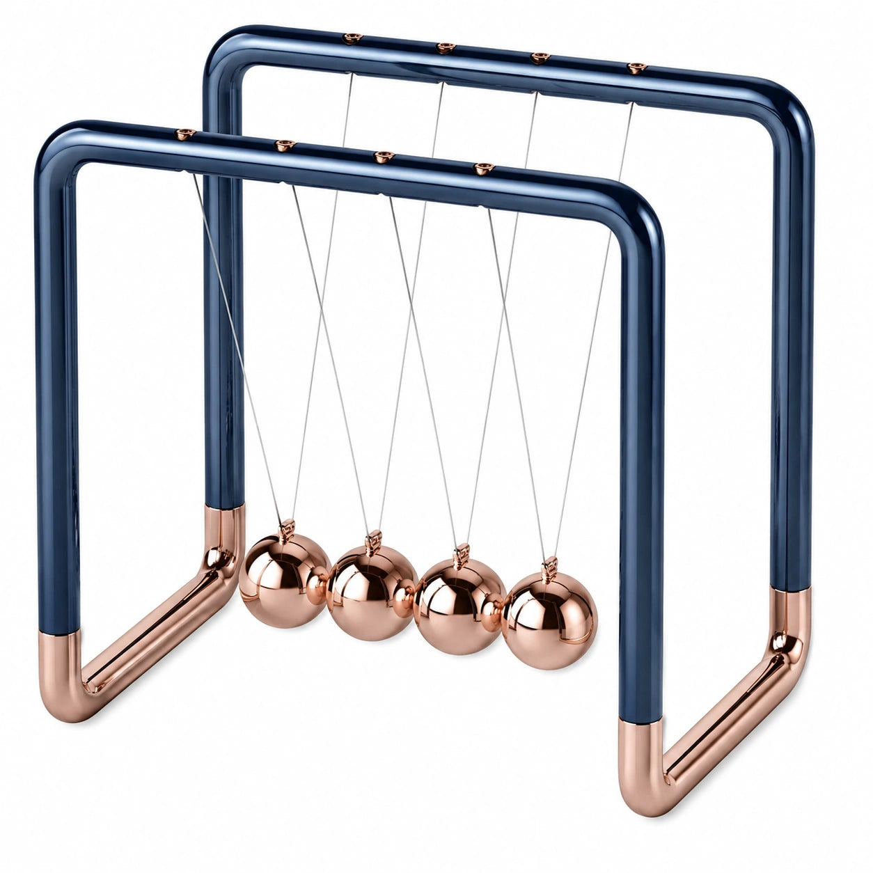 Newton Pendel Kugelspiel Tischspielzeug Metallic Blau/Kupfer
