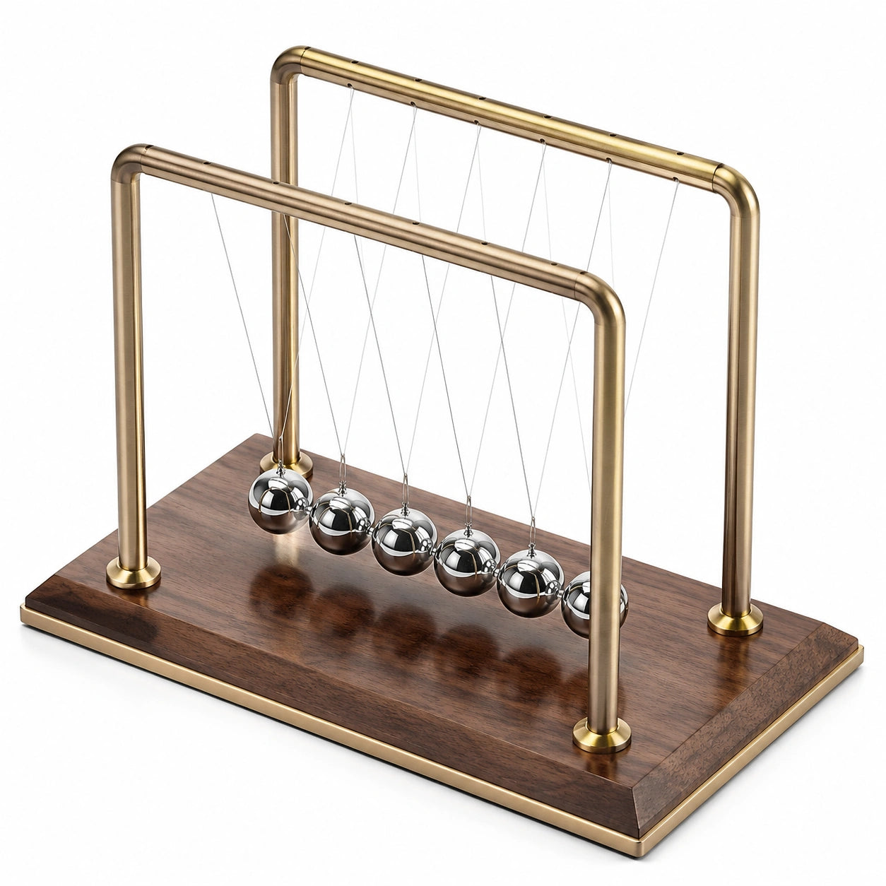 Newton Pendel Schreibtischdeko Gold Silber Braun