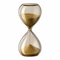 60-Minuten-Sanduhr aus Glas mit Goldsand Dekoration