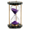 Dekorative Sanduhr 30 cm mit Lila Sand und Goldrahmen