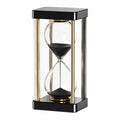 Elegante Sanduhr 60 Minuten Schwarz Gold 30cm