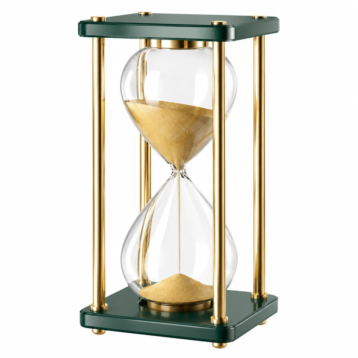 Goldgrüne Sanduhr 30 Minuten Dekoration