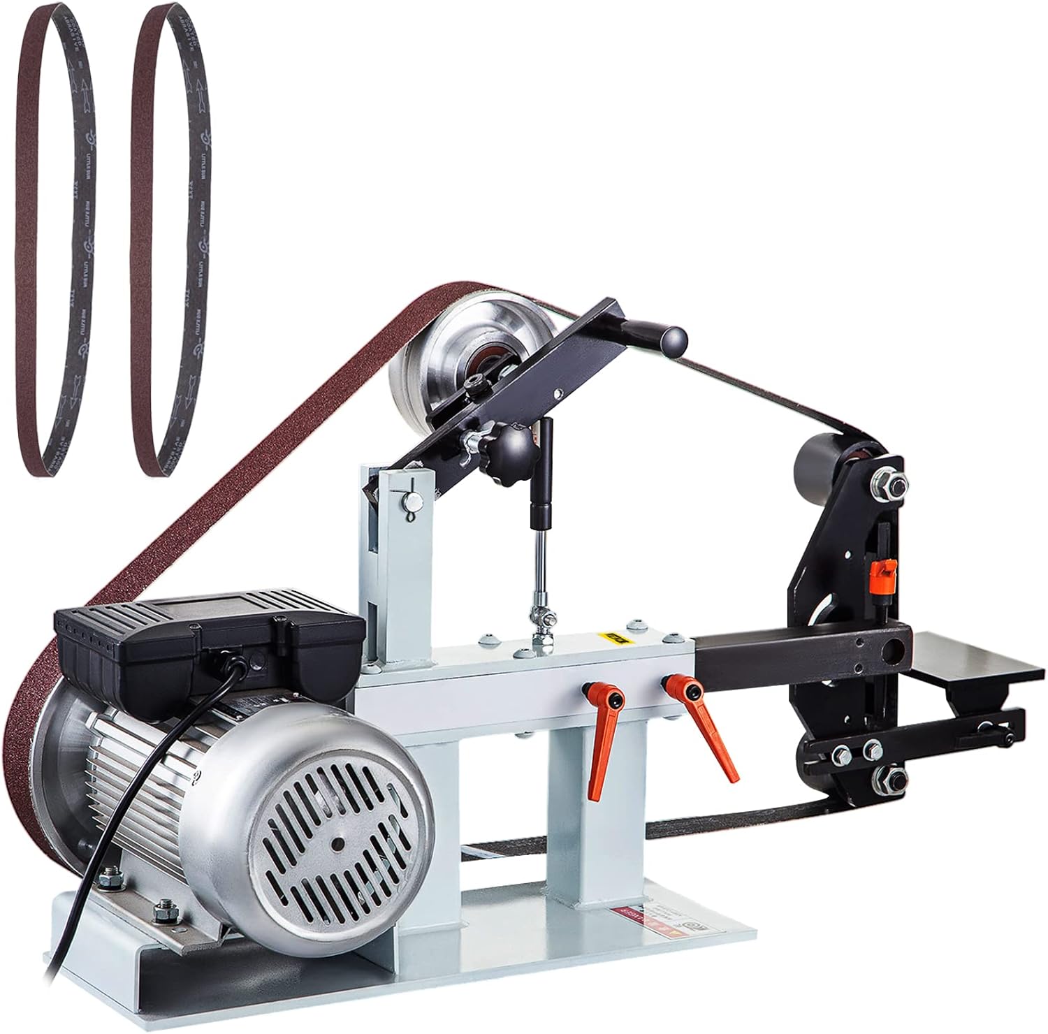 VEVOR Bandschleifmaschine 1500 W, 5,08 × 208,28 cm Riemengröße, Konstante Geschwindigkeit 2800 r/min Bandschleifer mit verschiedenen Schleifarten
