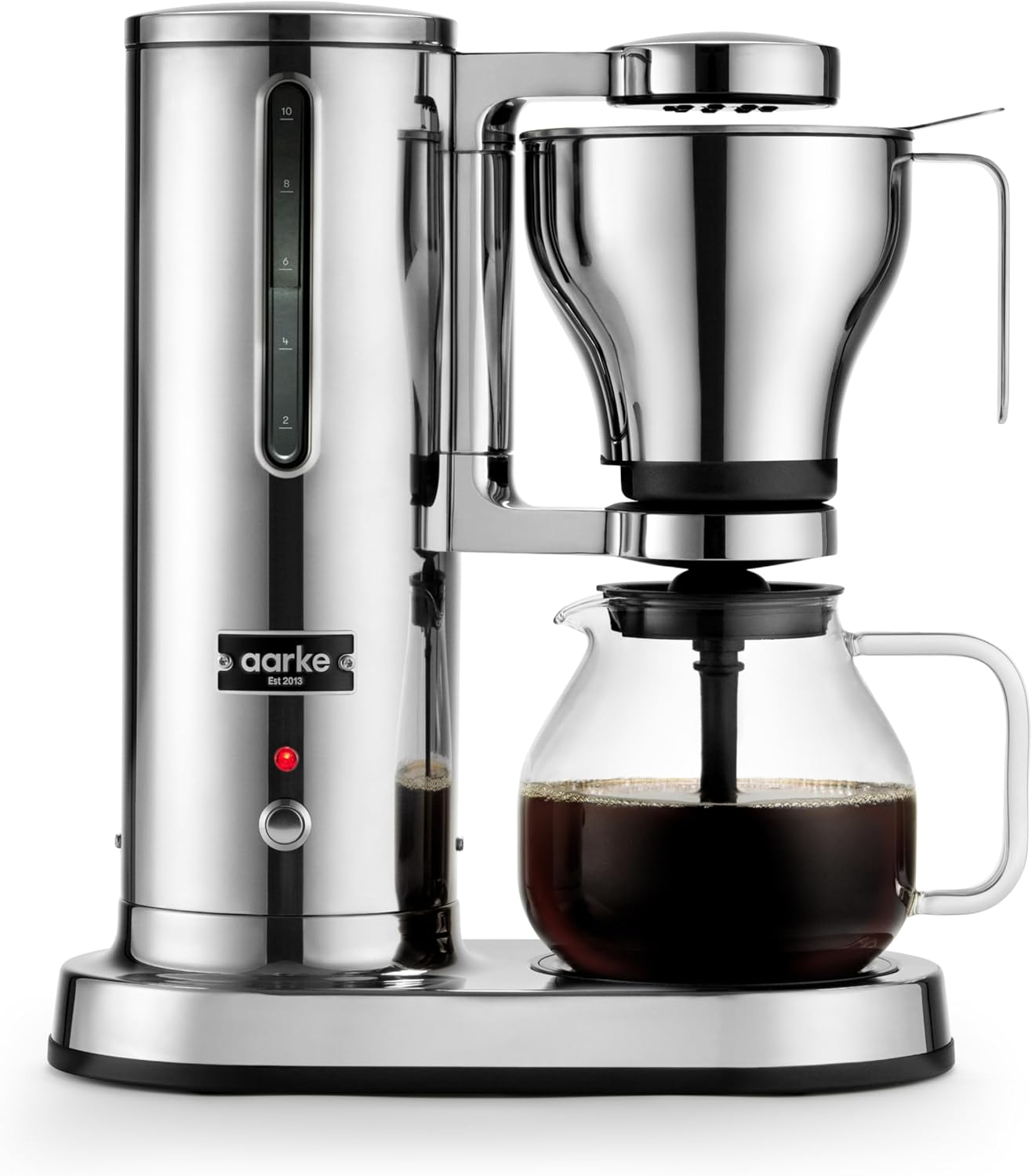 Aarke Filterkaffeemaschine, 250 ml -1.25 l, Elektrische Kaffeemaschine, Warmhaltefunktion, 10-Tassen-Kapazität, Modernes Design, ECBC-zertifiziert.