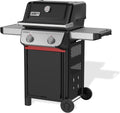 Weber Spirit E-210 Gasgrill, 51 × 46 cm Grillfläche, 2 Brenner, Snap-Jet Zündung, Warmhalterost, Kompatibel mit Weber Works Seitenablagen