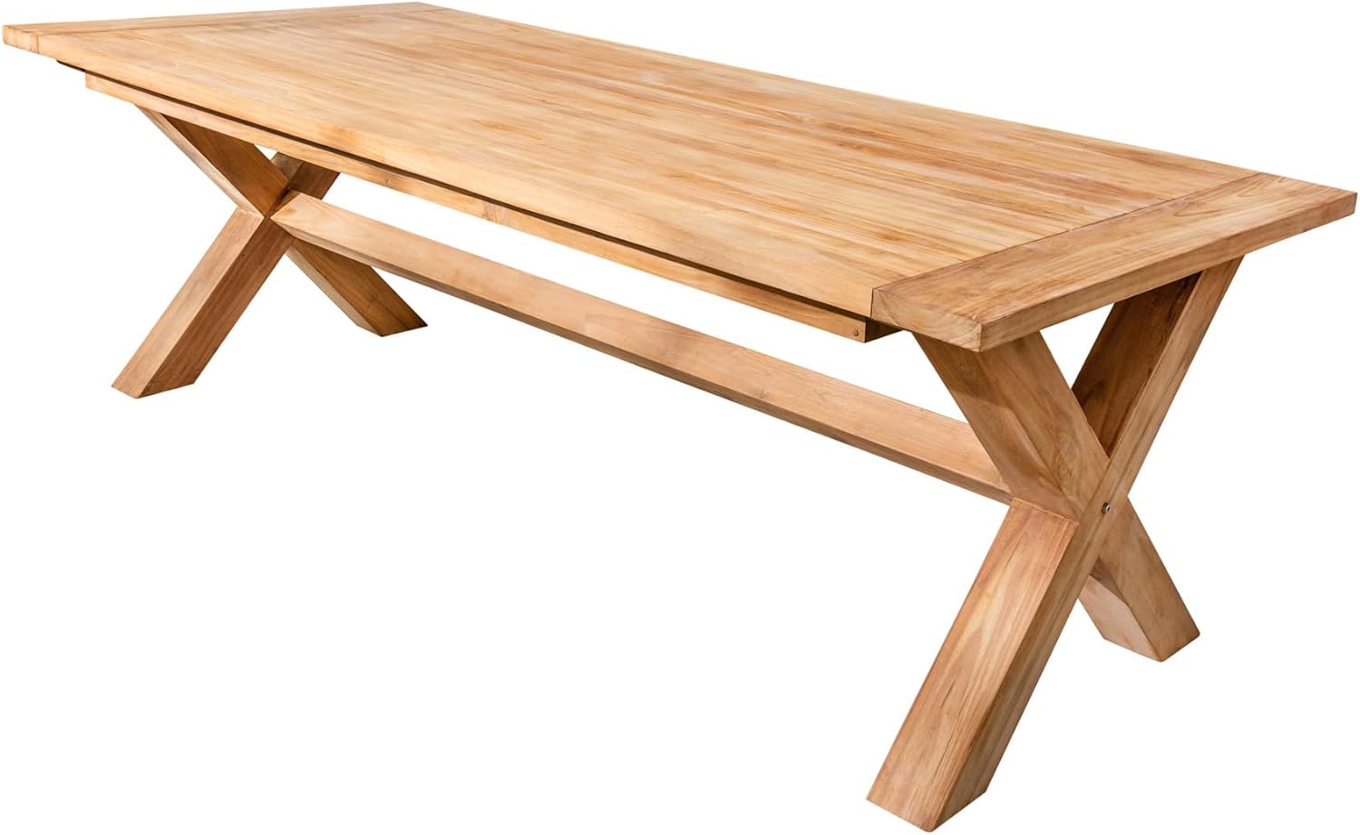 Riess-ambiente.de Wetterfester Gartentisch Empire Teak 220 cm Teak Massivholz Outdoor Esstisch, Massiver Esstisch für deinen Garten