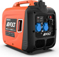 AIVOLT Inverter Stromerzeuger 3200 Watt Stromgenerator Notstromaggregat Benzin leise Stromaggregat für Campen, Festivals