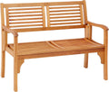 Dehner Klappbank Douglas, Ca. 119 × 62 × 90 cm, 2-Sitzer, Aus FSC, Zertifiziertem Akazienholz, Natur