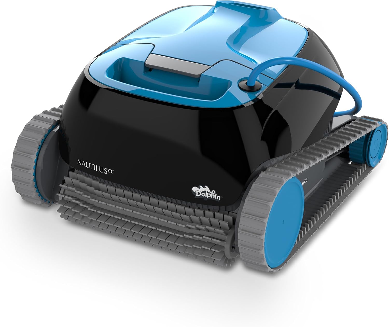 Dolphin Nautilus CC Automatischer Poolreiniger Poolroboter, Für Flachboden Pool bis zu 10 m, Boden und Wandreinigung, Doppelfiltration