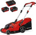 Einhell Akku-Rasenmäher RASARRO 36/42 Kit Power X-Change, Inkl. 2 × 4,0 Ah Akkus + Ladegerät, 36 V, 42 cm Schnittbreite, 50 l Fangkorb, Bis 550 m2
