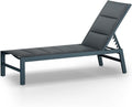 Blumfeldt Renazzo Lounge Liegestuhl, 186 × 56 cm Liegefläche, Grey Edition, Höhenverstellbare Rückenlehne, Wasserabweisende und gepolstert, Anthrazit