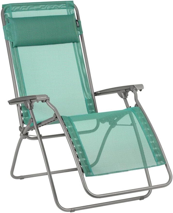 Lafuma MOBILIER Relax-Liegestuhl, LFM4020-9266, Farbe: Chlorophylle, Klappbar und verstellbar, R Clip