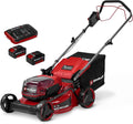 Einhell Akku-Rasenmäher GC-cm 36/46 S Li BL Kit Power X-Change, Inkl. 2 × 4,0 Ah + 1x Twincharger, 36 V, 46 cm Schnittbreite, 50 l Fangkorb, Brushless