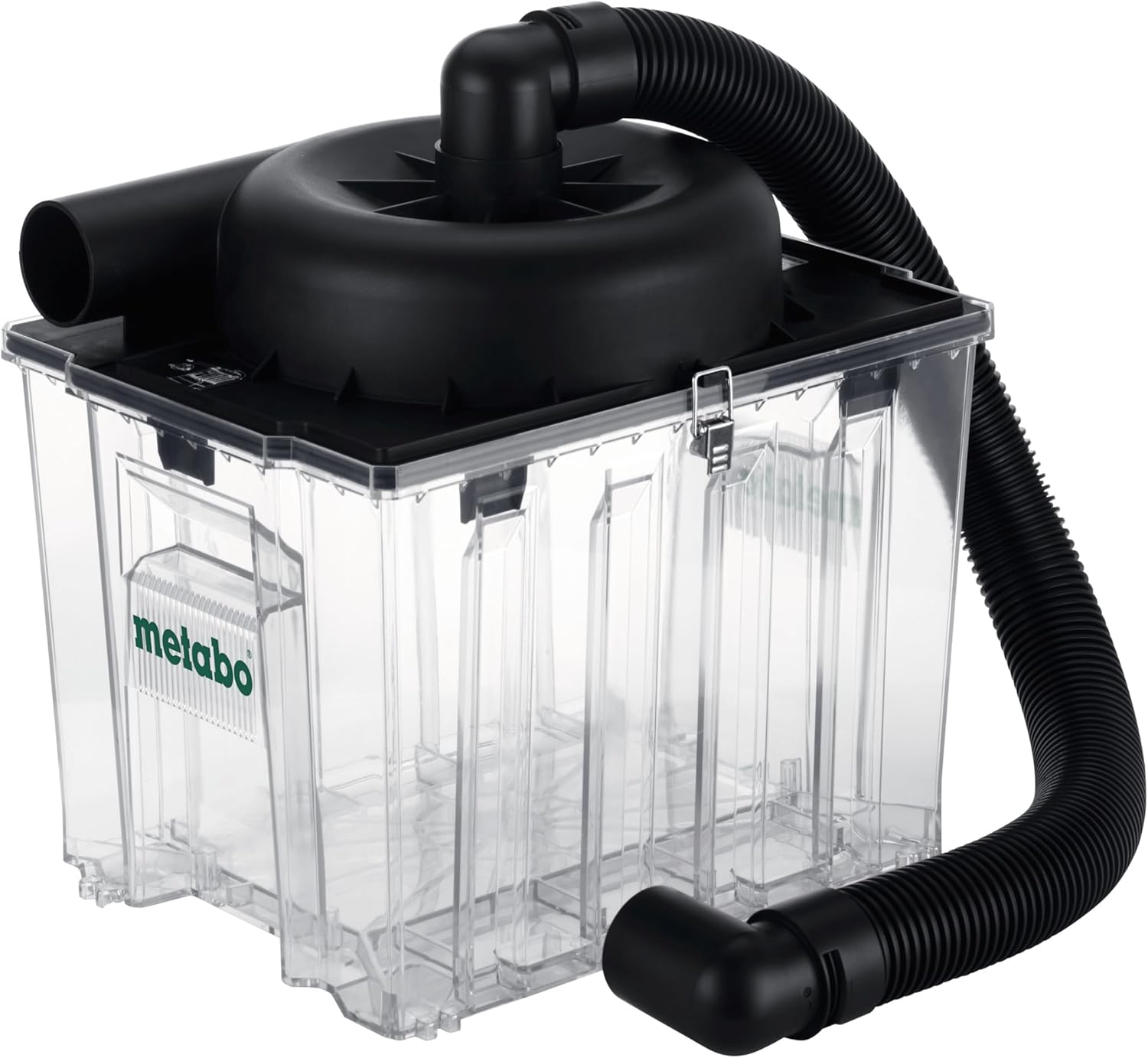 Metabo Vorabscheider für Allessauger mit Zyklon-Technologie, Transparenter 25 l Behälter, 99% Abscheidegrad für Staub, Schmutz und Flüssigkeiten