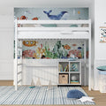 N-wood Bett N01 Hoch Holz 100 × 200 cm , Holz 100 × 200 cm, Etagen, 2 Leitermontageseiten: Links oder rechts, Stabile Massivholzkonstruktion
