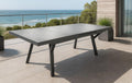 Gardissimo Ausziehtisch Solido 185/245 × 100 cm Anthrazit, Gartentisch, Ausziehbar, Aluminium, Keramik, Wetterfest