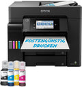 Epson EcoTank ET-5850 Nachfüllbarer Tintenstrahldrucker, App-Steuerung, App-/WLAN-Steuerung, Schwarz