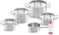Fissler Original-Profi Collection/Edelstahl-Kochtopfset, Inkl. Metall-Deckel + Gratis Edelstahlpflege, 5-teilig, Induktion Exklusive bei Amazon