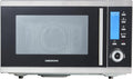 MEDION MD 15501 4 in 1 Mikrowelle mit Grill, Silber, 25 Liter, 900 Watt, 1100 Watt Grill, 2500 Watt Heißluft, 10 Automatik-Programme