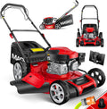 MASKO Benzin Rasenmäher 5in1,51 cm Schnittbreite, Inkl. Mulch- Kit, 8- fache Schnitthöhenverstellung, 4 Takt OHV Motor 6,0 PS, 65 Liter Fangkorb