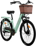 Cysum X-City Elektrofahrrad für Erwachsene, 26 Zoll City Elektrofahrrad Damen Herren Lithium-Akku 48 V 10,4 Ah Motor 250 W 25 km/h Urban Switing