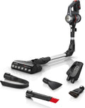 Bosch Akku-Staubsauger Unlimited 7 BCS711A, Grau, Kabelloser Handstaubsauger, Beutellos, Wechselakku, Knickrohr, Hygiene-Filter, LED-Beleuchtung
