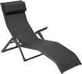 Hespéride, Faltbar, Decima Sonnenliege, Anthrazit/Graphit, Korrosionsbeständiges Aluminium, Stapelbar, Verstellbar, Für Garten, Zum Sonnenbaden