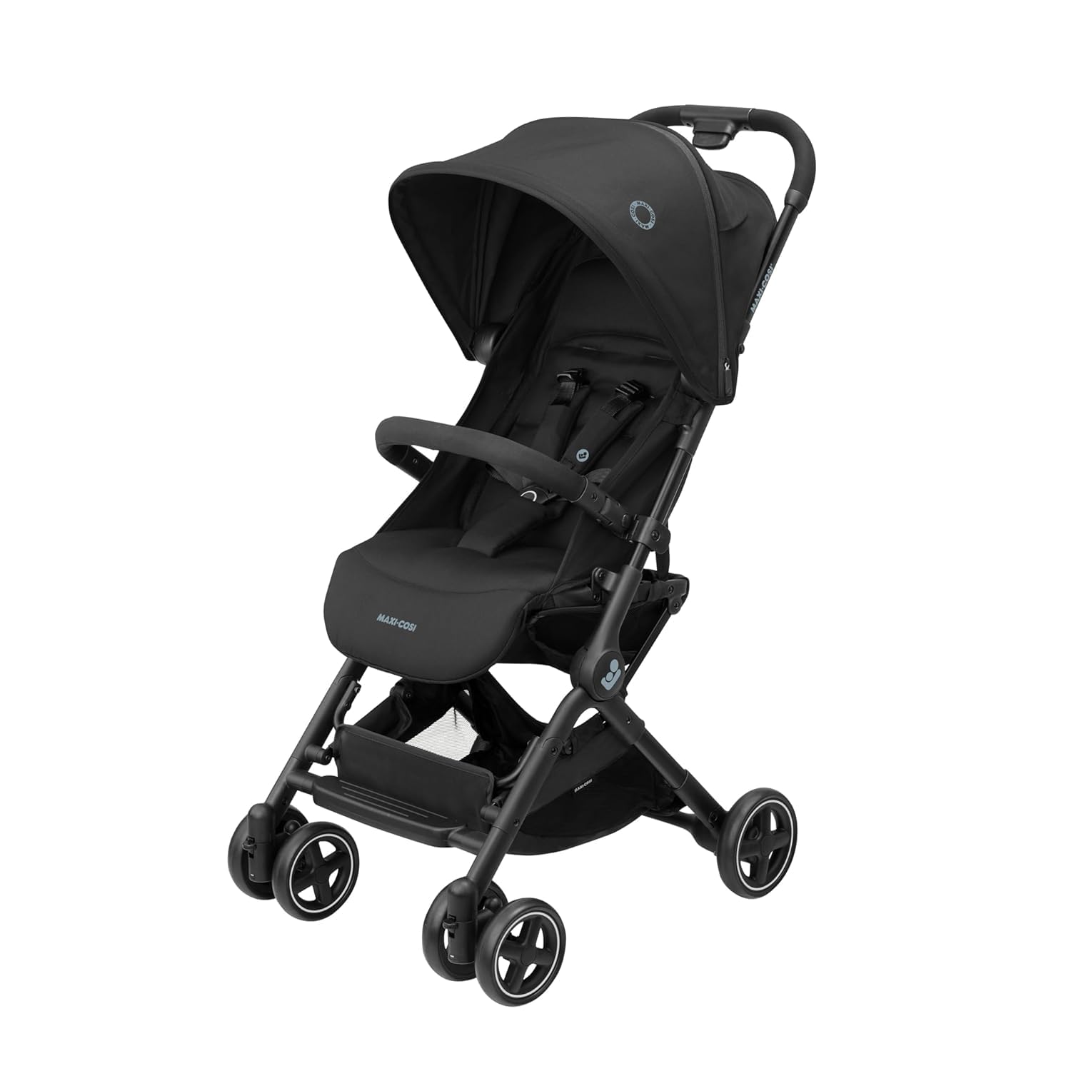 Maxi-Cosi Lara2 Baby Kinderwagen, 0–22 kg, 0–4 Jahre, Kompakter Buggy, 3 Liegepositionen, Flache Liegeposition, Klein zusammenklappbar, Schultergurt