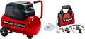 Einhell Kompressor TC-AC 200/24/8 OF, Inkl. 15-tlg. Druckluftset mit Tasche, 1200 W, 24 l-Tank, 180 l/min Ansaugleistung, Max. 8 bar, Ölfrei