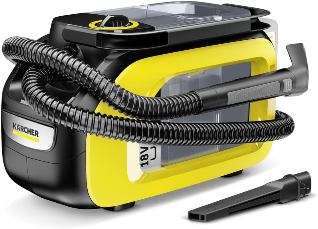 KÄRCHER SE 3-18 Compact Akku-Waschsauger, Ohne Akku und Ladegerät, 75 mm Arbeitsbreite, Integrierter Sprühschlauch, Durchspülfunktion, Autoreinigung
