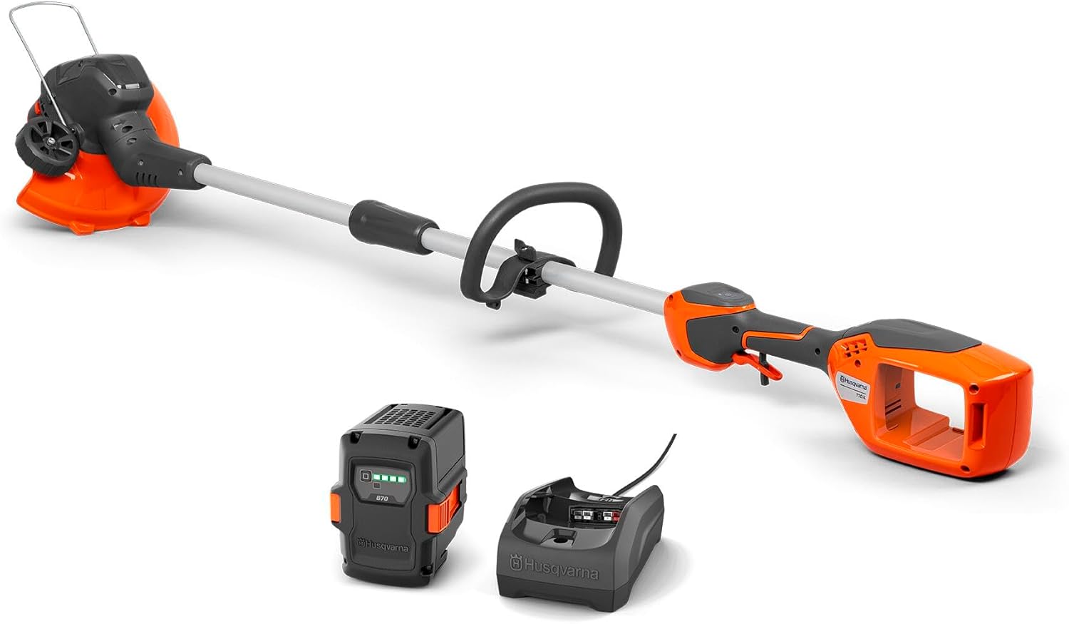 Husqvarna 110iL 36 V Akku-Rasentrimmer, Inkl. Akku & Ladegerät, Vielseitiges Multifunktions-Werkzeug mit Kantenschneide-Modus