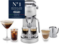 De'Longhi Dedica Duo, 15 cm breit, EC890.WI, Perfetto Kompakte Siebträgermaschine Espressomaschine mit Soft-Touch-Icons, Cappuccino und Cold Brew