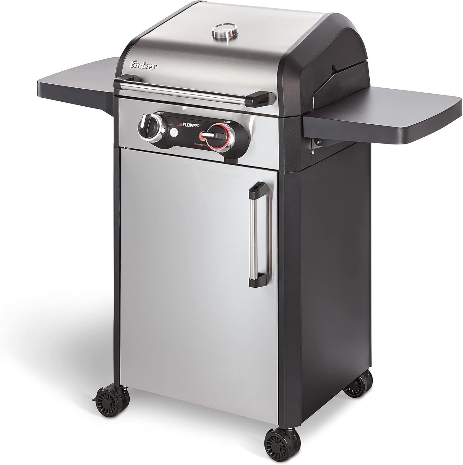 Enders Elektrogrill eFLOW PRO 2 TURBO, Mit Gussrost SWITCH GRID, TURBO ZONE für heiße Temperaturen, SIMPLE CLEAN Reinigungssystem, Grillwagen 97106