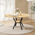 TWSOUL Esstisch Rund für 2–4 Personen, 80 × 75 cm, Küchentisch Klein aus Holz, Esszimmertisch mit Ablage, Esstisch für Küche Wohnzimmer Büro
