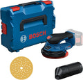 Bosch Professional 18 V System Akku-Schleifer GEX 18 V-150-3, Inkl. 1x Schleifpapier, 1x Staubbox, 1x Schutzring, L-BOXX 162