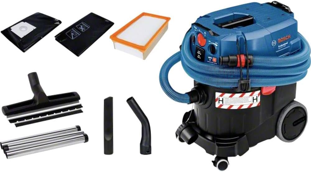 Bosch Professional Nass-/Trockensauger GAS 35 H AFC, Inkl. Schlauch, Leistung 230 V, 35 l Behälter, 1.200 Watt