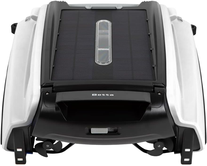 Betta SE Solar Pool Skimmer Roboter, 30h Akku, Poolroboter Oberflächenreiniger, Salzwasserbeständig, Smarte Hindernisvermeidung, Weiß