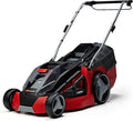 Einhell Akku-Rasenmäher GE-cm 43 Li M Kit Power X-Change, Inkl. 2 × 4,0 Ah + 2X Ladegerät, 36 V, 43 cm Schnittbreite, 63 l Fangkorb, Bis 600 m2