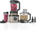 Ninja 3-in-1 Detect Power Blender Processor Pro, Kraftvolle 1200 W Küchenmaschine, TB401EUSTGD, Single Serve & Knethaken, 3x Single Serve Tassen, Krug