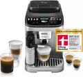De'Longhi Magnifica Evo Next, ECAM312.80.SB, Perfetto Kaffeevollautomat mit LatteCrema-Milchaufschäumer, 13 One-Touch-Getränke, Farbiges Touch-Display