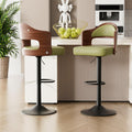 Hawthyhome Barhocker 2er Set Barstuhl Tresenhocker Bistrohocker 360°Drehstuhl Küchenstühle mit offene Rückenlehne und Fußstütze Stuhl mit Armlehnen