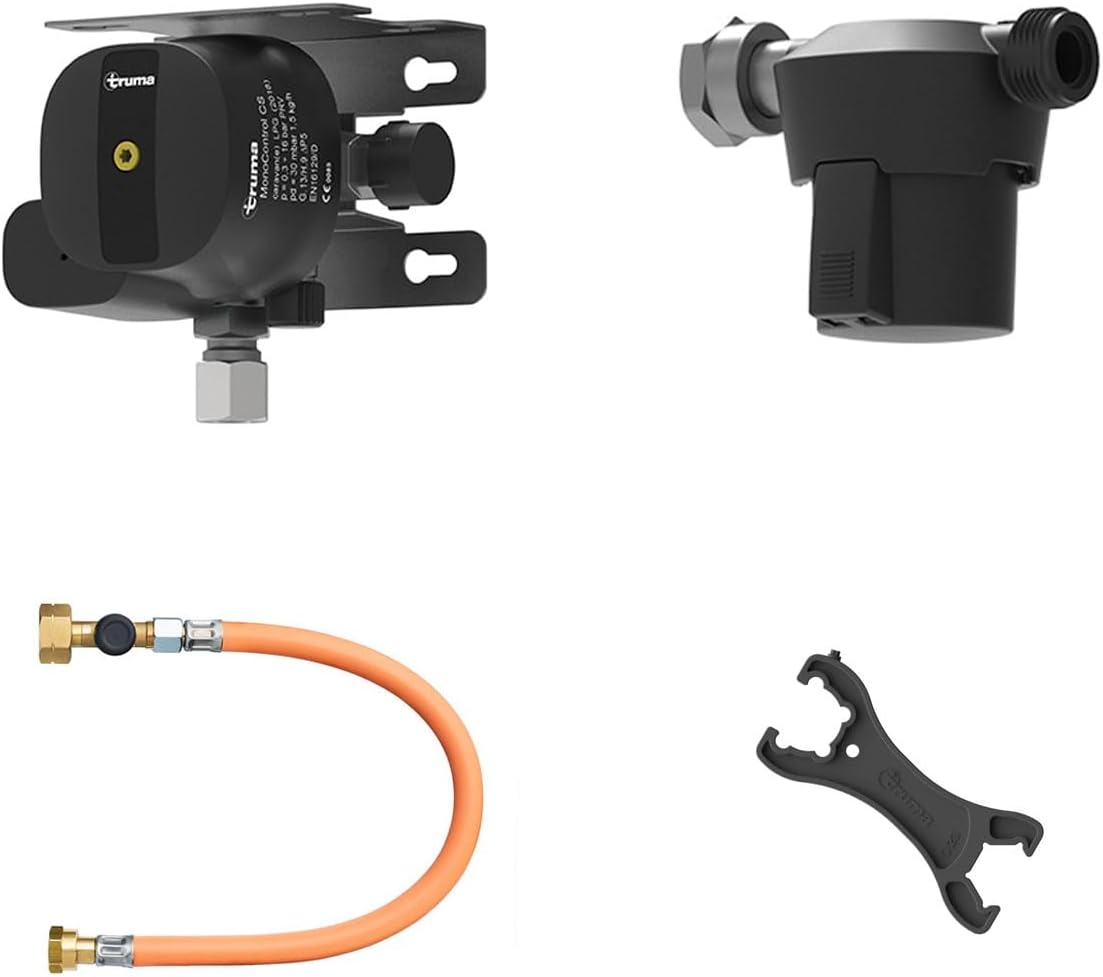 Truma Mono CS Gasregler Schläuch, Schwarz/Orange